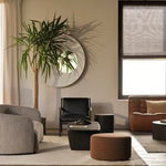 Luna coffee table - varnished Minerals - Lava Whisky - round White Cliff Studio COFFEE TABLE