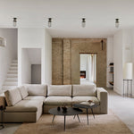 Luna coffee table - varnished Minerals - Lava Whisky - round White Cliff Studio COFFEE TABLE