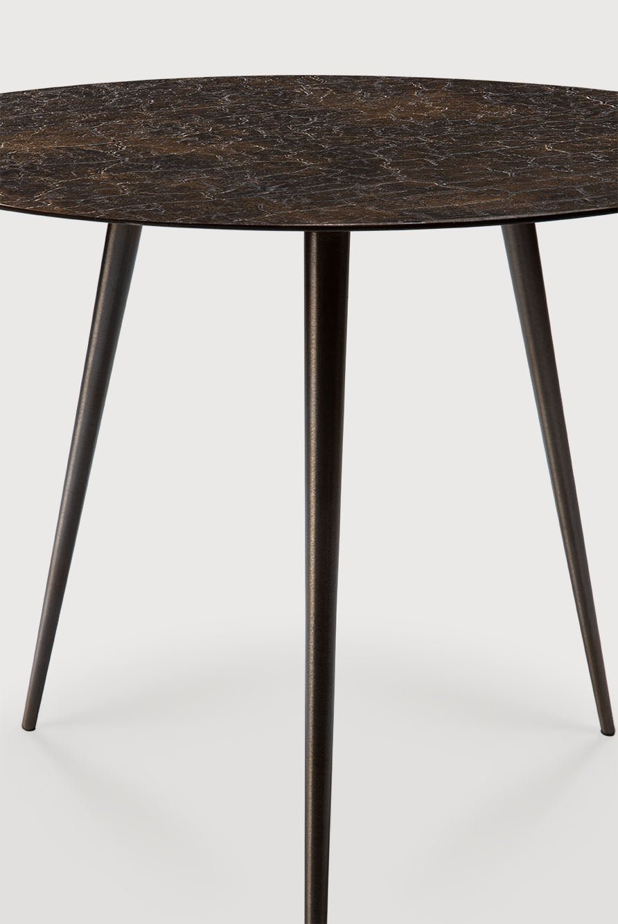 Luna coffee table - varnished Minerals - Lava Whisky - round White Cliff Studio COFFEE TABLE