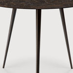 Luna coffee table - varnished Minerals - Lava Whisky - round White Cliff Studio COFFEE TABLE