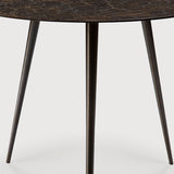 Luna coffee table - varnished Minerals - Lava Whisky - round White Cliff Studio COFFEE TABLE