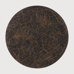 Luna coffee table - varnished Minerals - Lava Whisky - round White Cliff Studio COFFEE TABLE