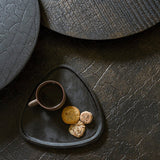 Luna coffee table - varnished Minerals - Lava Whisky - round White Cliff Studio COFFEE TABLE