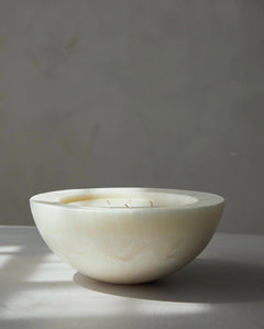 Luxurious Coconut Wax Crystal Candle - White Tea Ginger Scent White Cliff Studio Candles and Candle Accessories