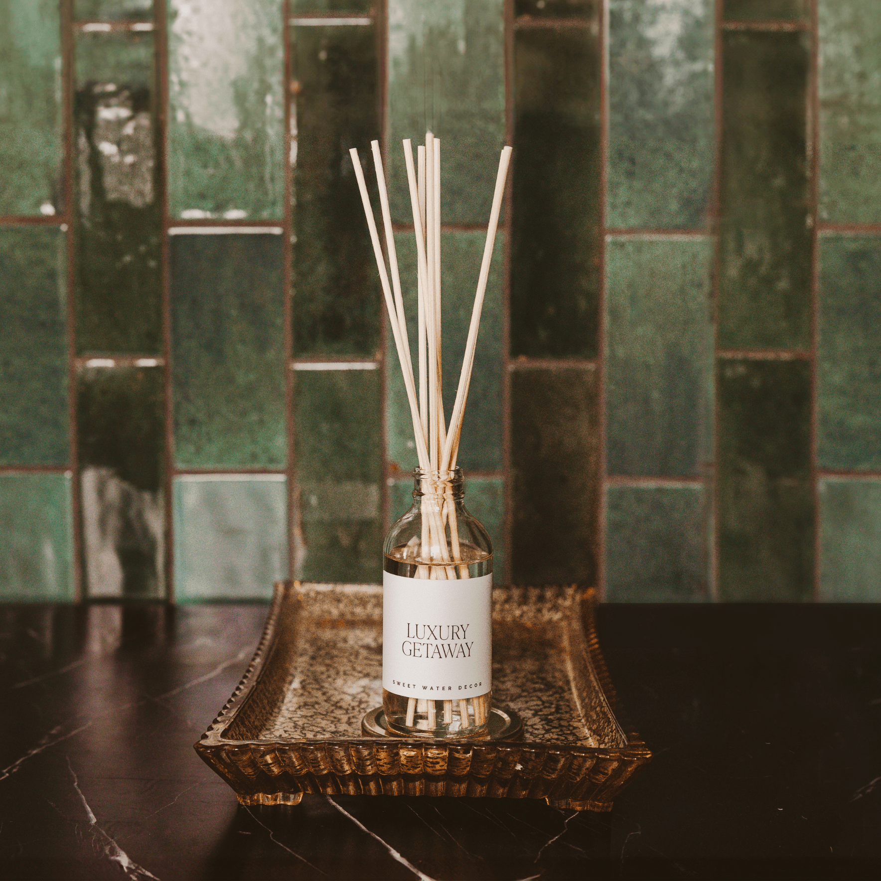Luxury Getaway Clear Reed Diffuser White Cliff Studio Reed Diffusers