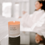 Luxury Getaway Soy Candle - White Jar - 11 oz White Cliff Studio Candles and Candle Accessories