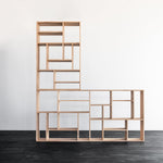 M rack - oak - small White Cliff Studio Wall Shelf