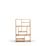 M rack - oak - small White Cliff Studio Wall Shelf