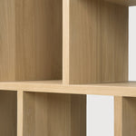 M rack - oak - small White Cliff Studio Wall Shelf