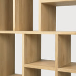 M rack - oak - small White Cliff Studio Wall Shelf
