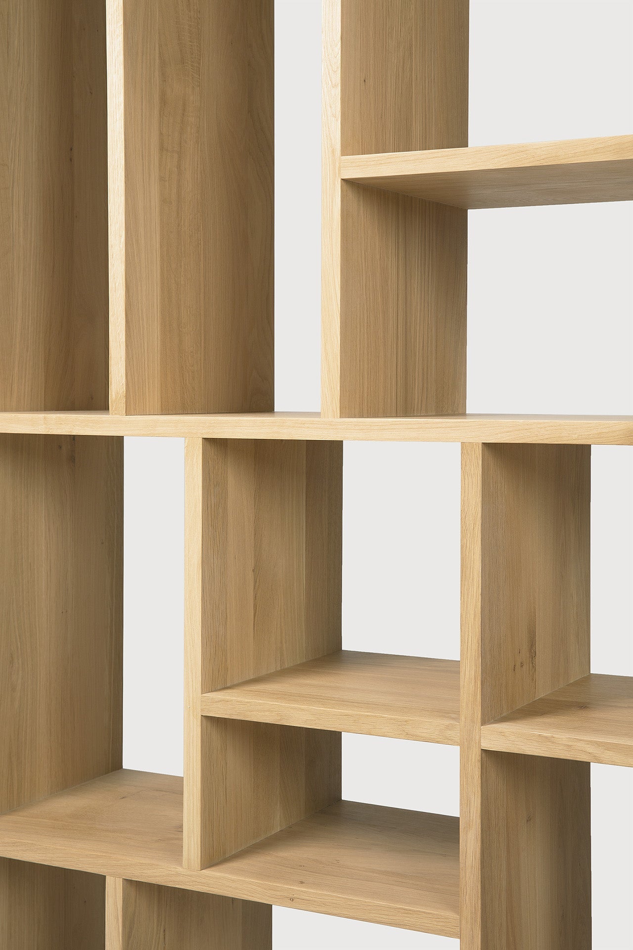 M rack - oak - small White Cliff Studio Wall Shelf