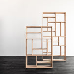 M rack - oak - small White Cliff Studio Wall Shelf