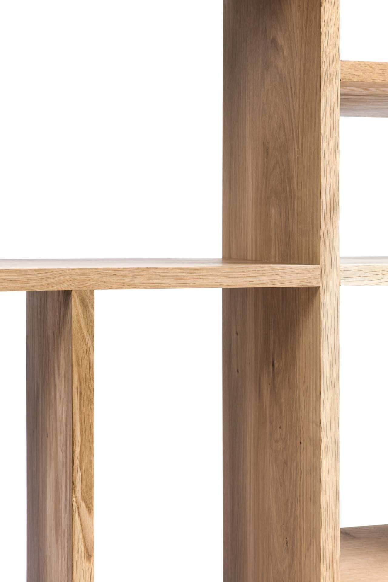 M rack - oak White Cliff Studio Wall Shelf