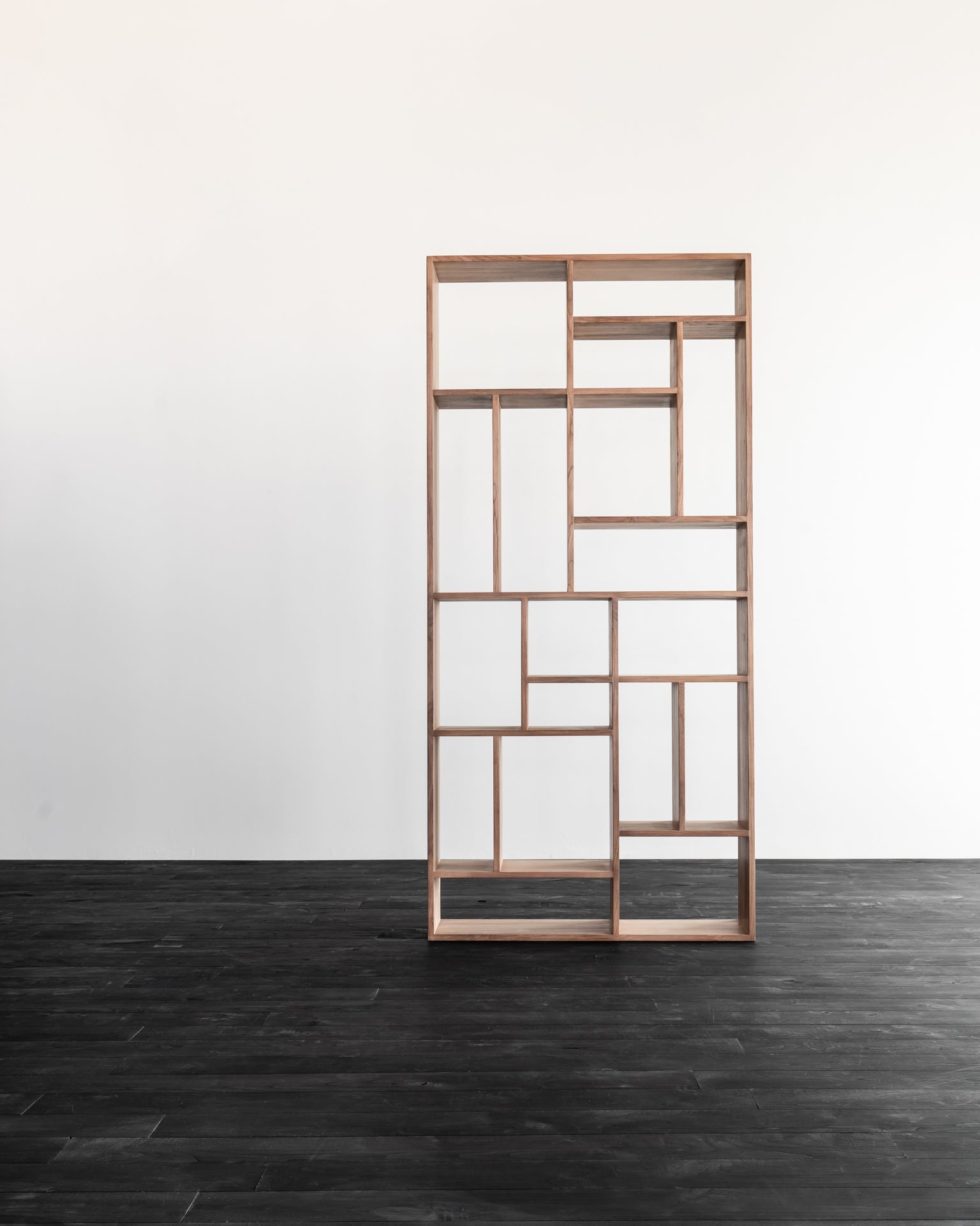 M rack - teak White Cliff Studio Wall Shelf