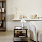 M rack - teak White Cliff Studio Wall Shelf