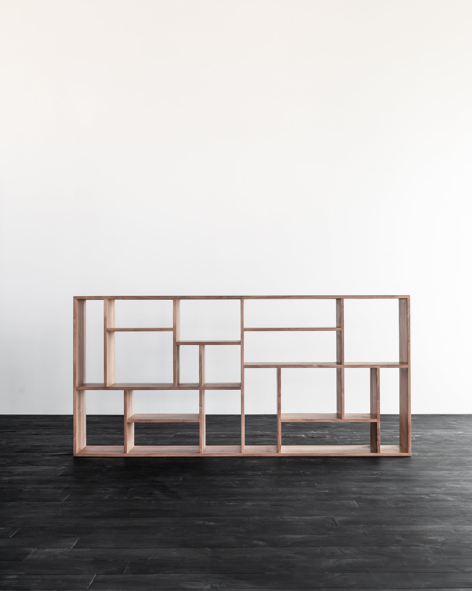M rack - teak White Cliff Studio Wall Shelf