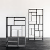 M rack - varnished oak - black White Cliff Studio Wall Shelf