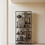 M rack - varnished oak - black White Cliff Studio Wall Shelf