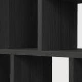 M rack - varnished oak - black White Cliff Studio Wall Shelf
