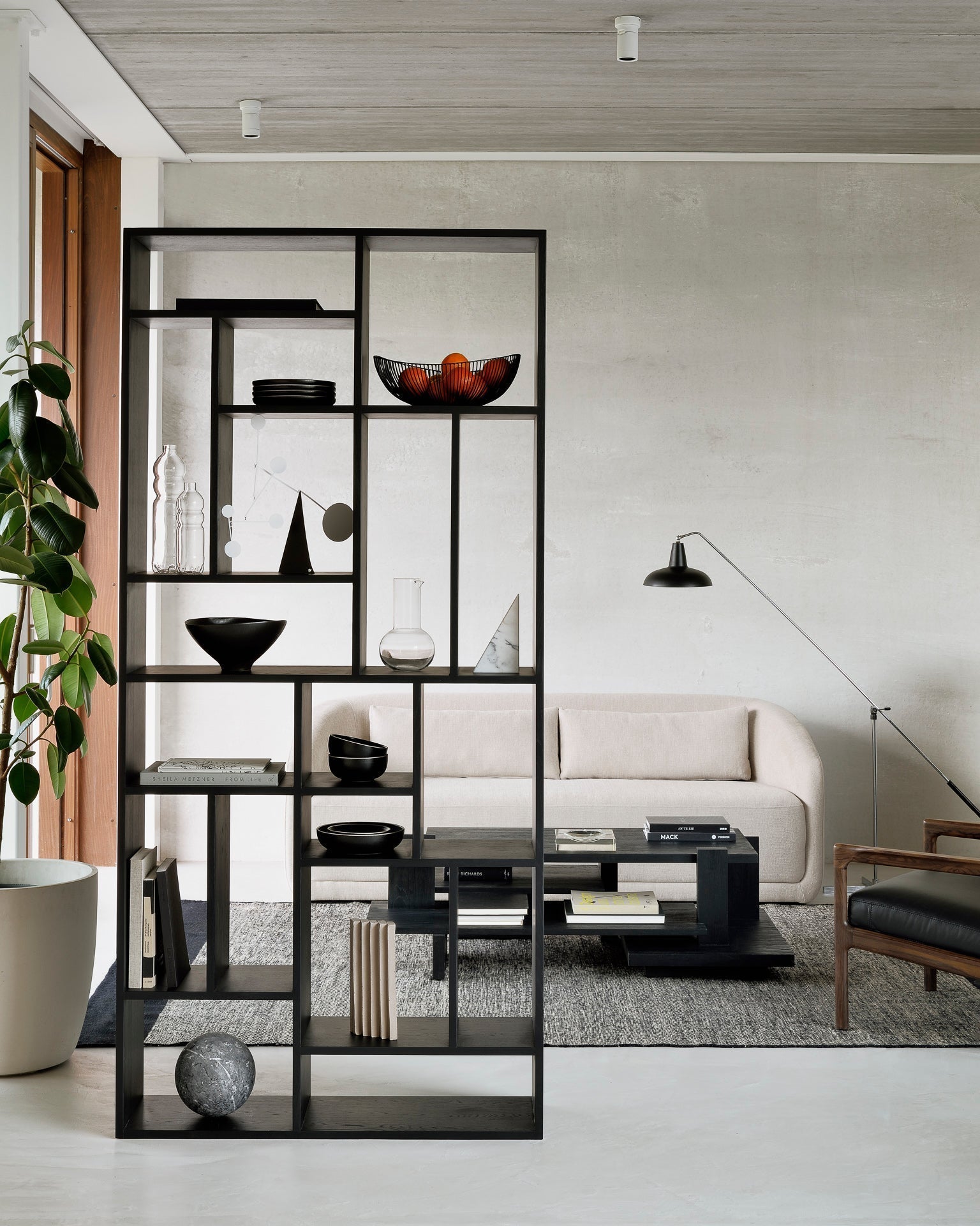 M Rack White Cliff Studio Wall Shelf