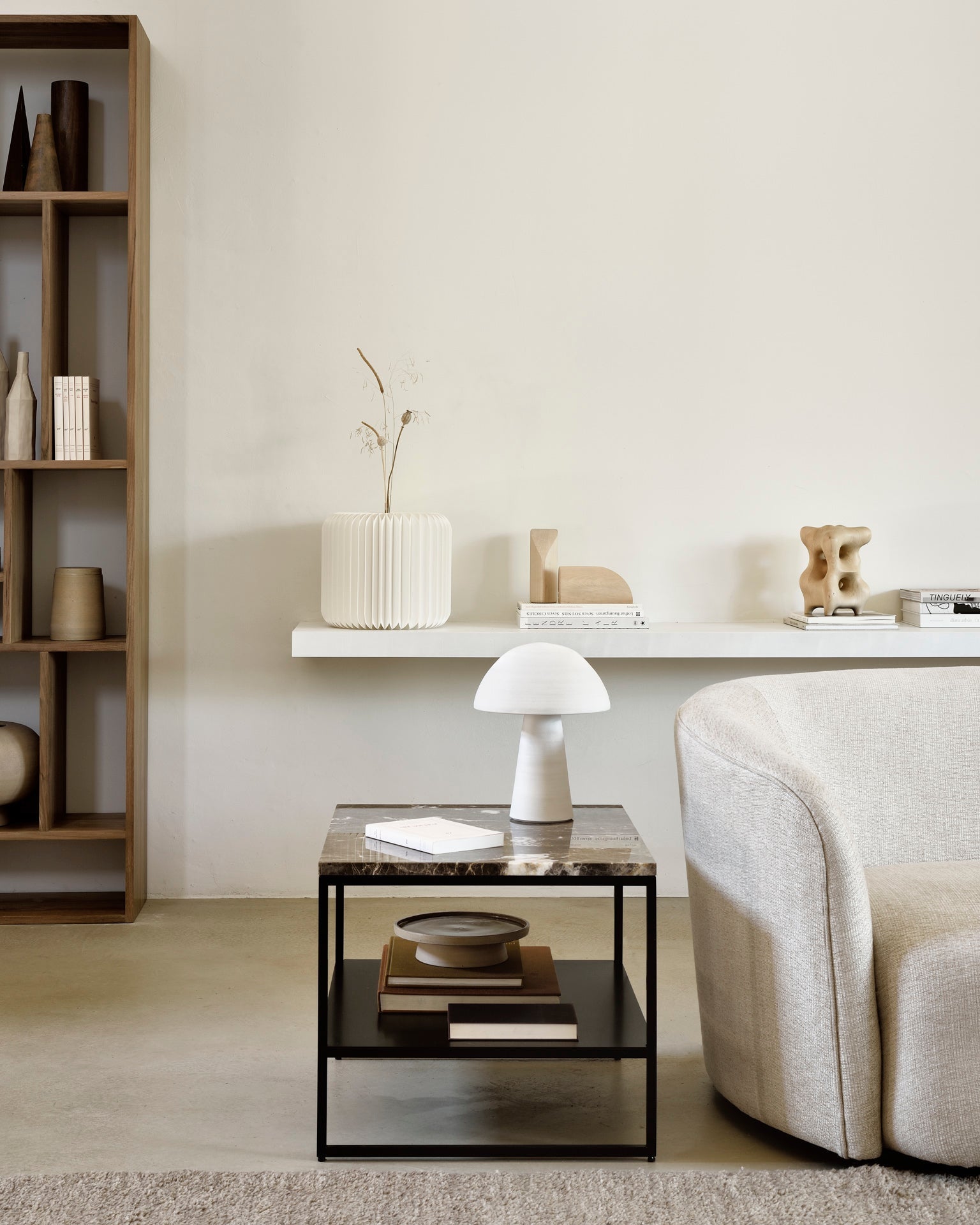 M Rack White Cliff Studio Wall Shelf