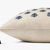 Magnolia Home by Joanna Gaines x Loloi Addison Beige / Navy Pillow White Cliff Studio Throw Pillows