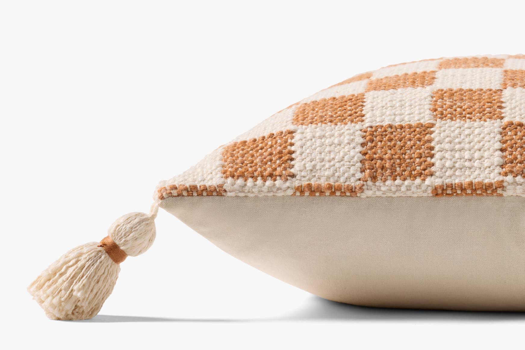 Magnolia Home by Joanna Gaines x Loloi Amos Rust / Ivory Pillow White Cliff Studio Throw Pillows
