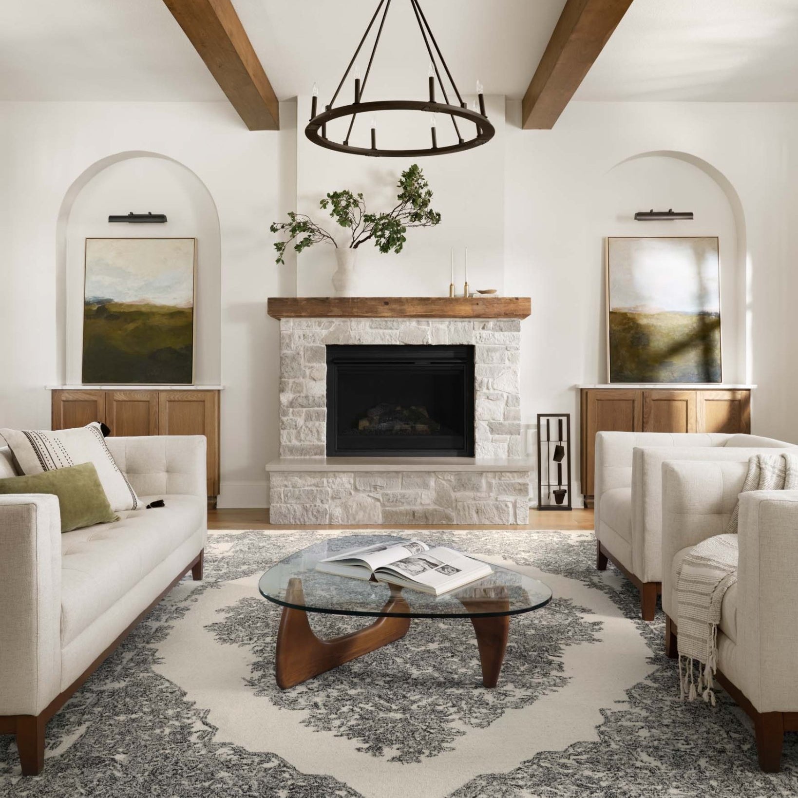 Magnolia Home by Joanna Gaines x Loloi Annie White / Black Rug White Cliff Studio Area Rugs