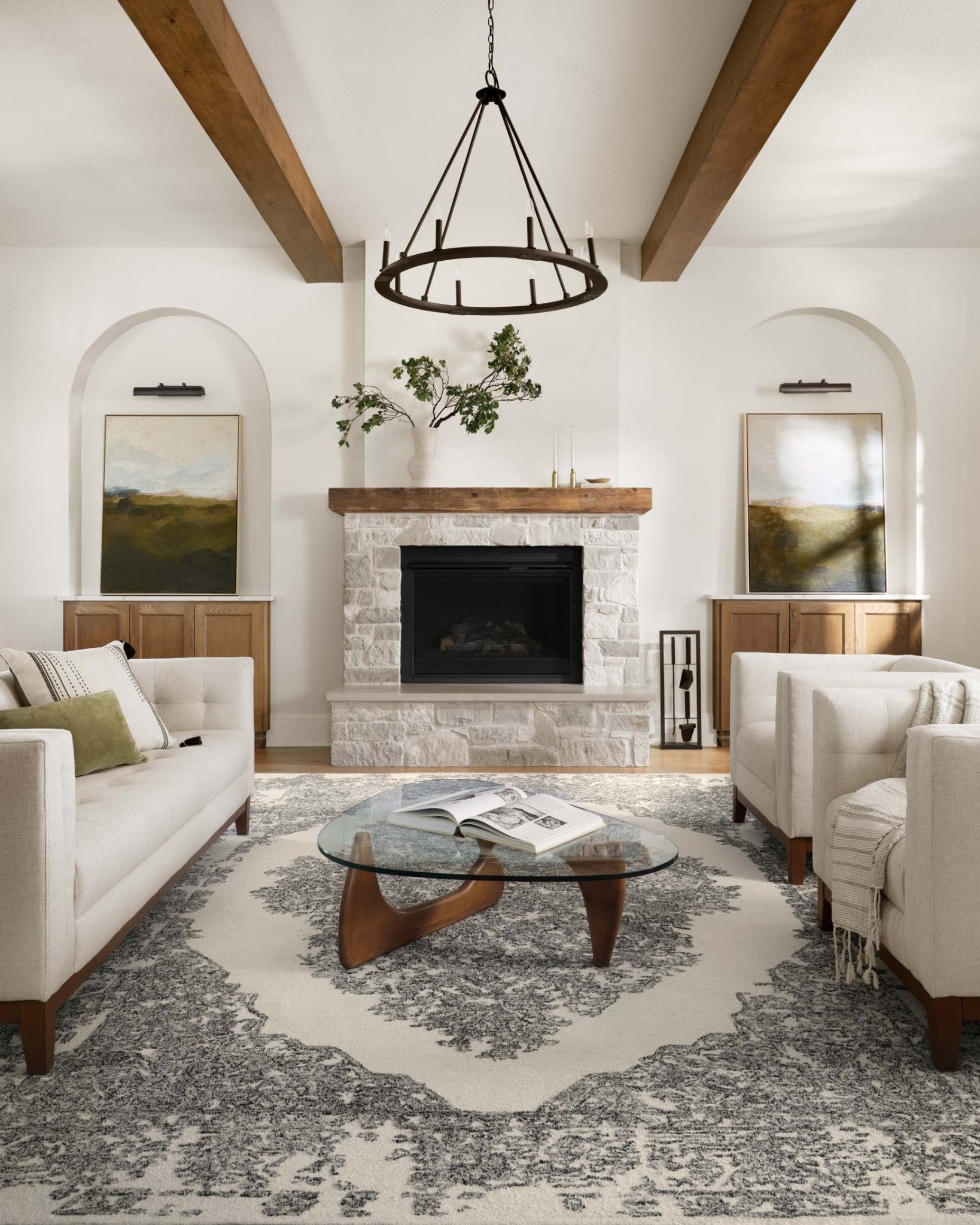 Magnolia Home by Joanna Gaines x Loloi Annie White / Black Rug White Cliff Studio Area Rugs