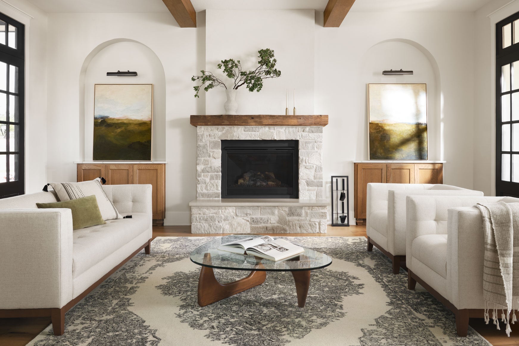 Magnolia Home by Joanna Gaines x Loloi Annie White / Black Rug White Cliff Studio Area Rugs