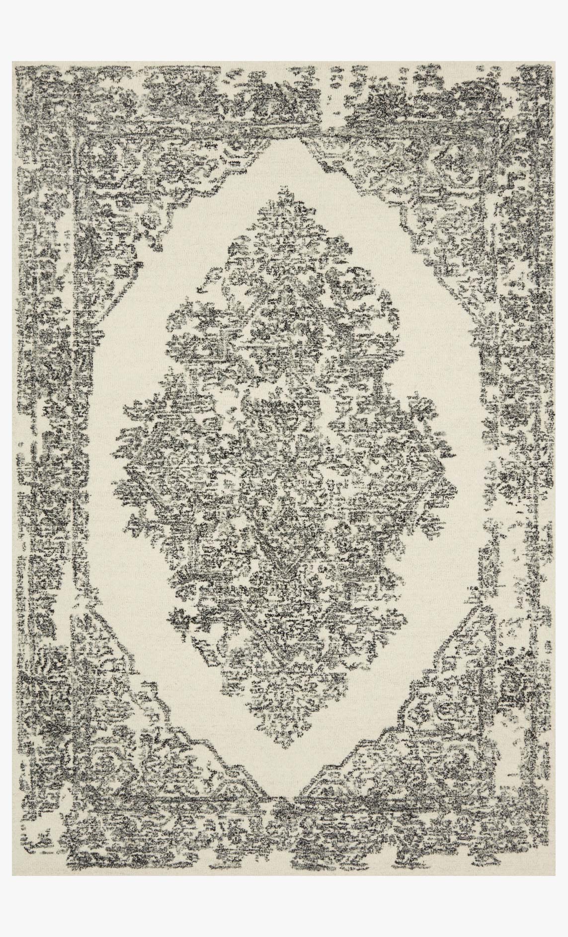 Magnolia Home by Joanna Gaines x Loloi Annie White / Black Rug White Cliff Studio Area Rugs