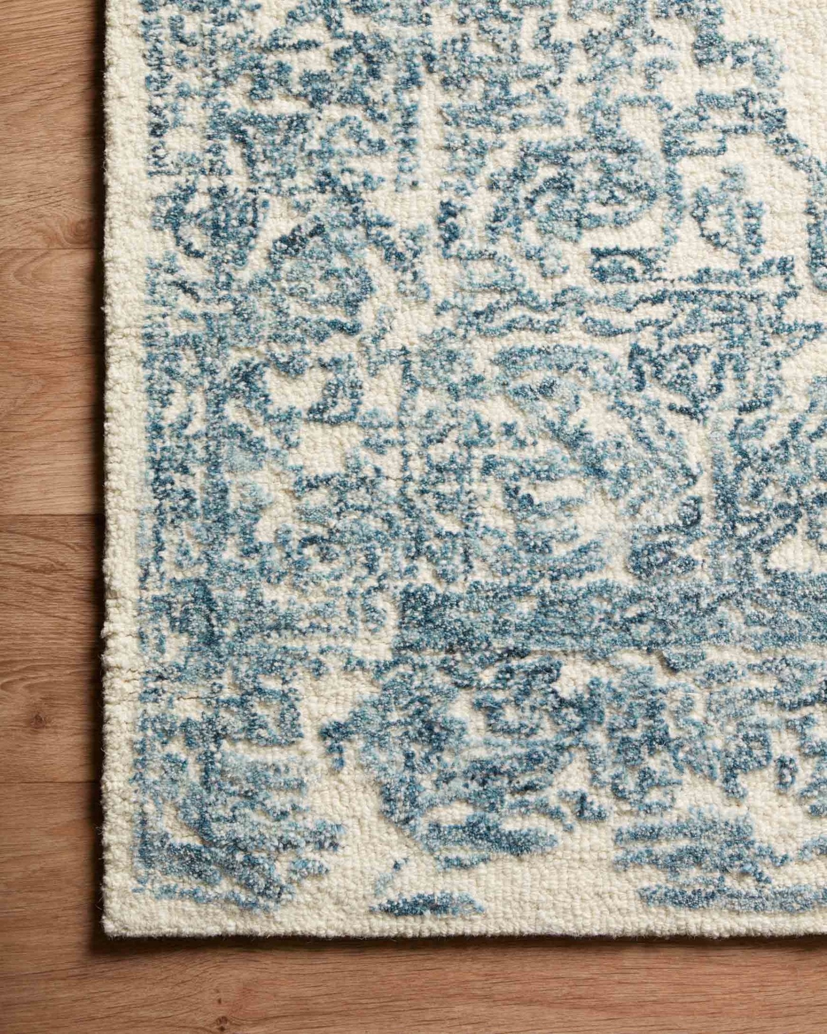 Magnolia Home by Joanna Gaines x Loloi Annie White / Blue Rug White Cliff Studio Area Rugs