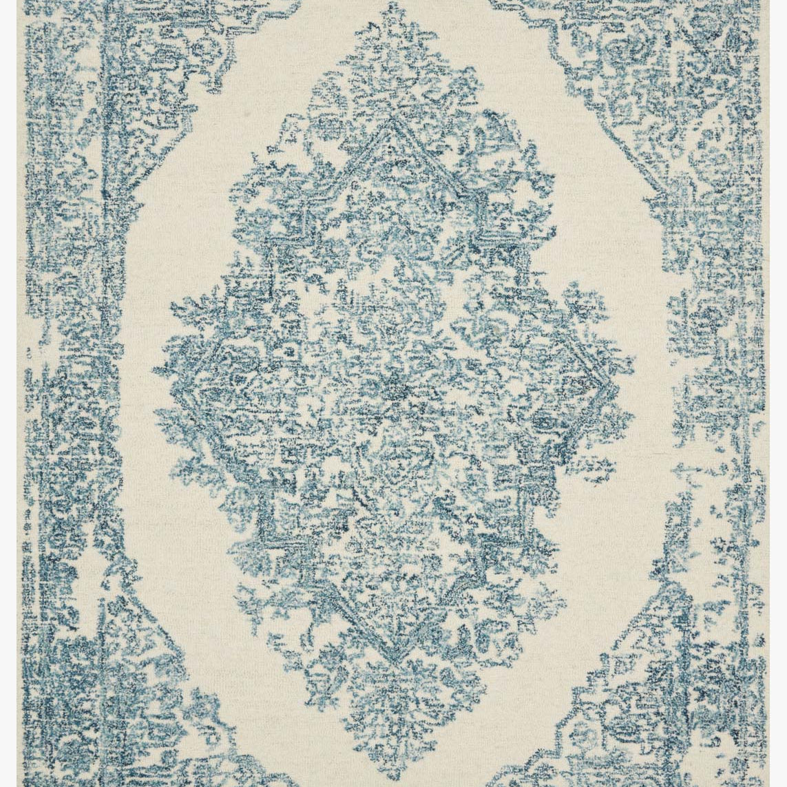 Magnolia Home by Joanna Gaines x Loloi Annie White / Blue Rug White Cliff Studio Area Rugs