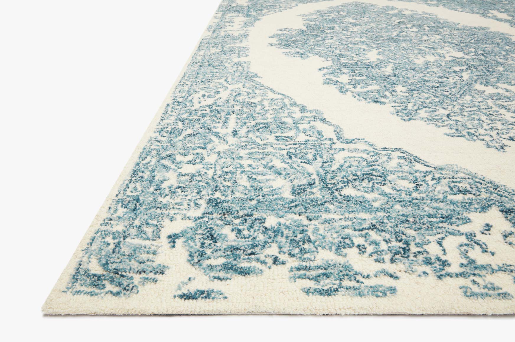 Magnolia Home by Joanna Gaines x Loloi Annie White / Blue Rug White Cliff Studio Area Rugs