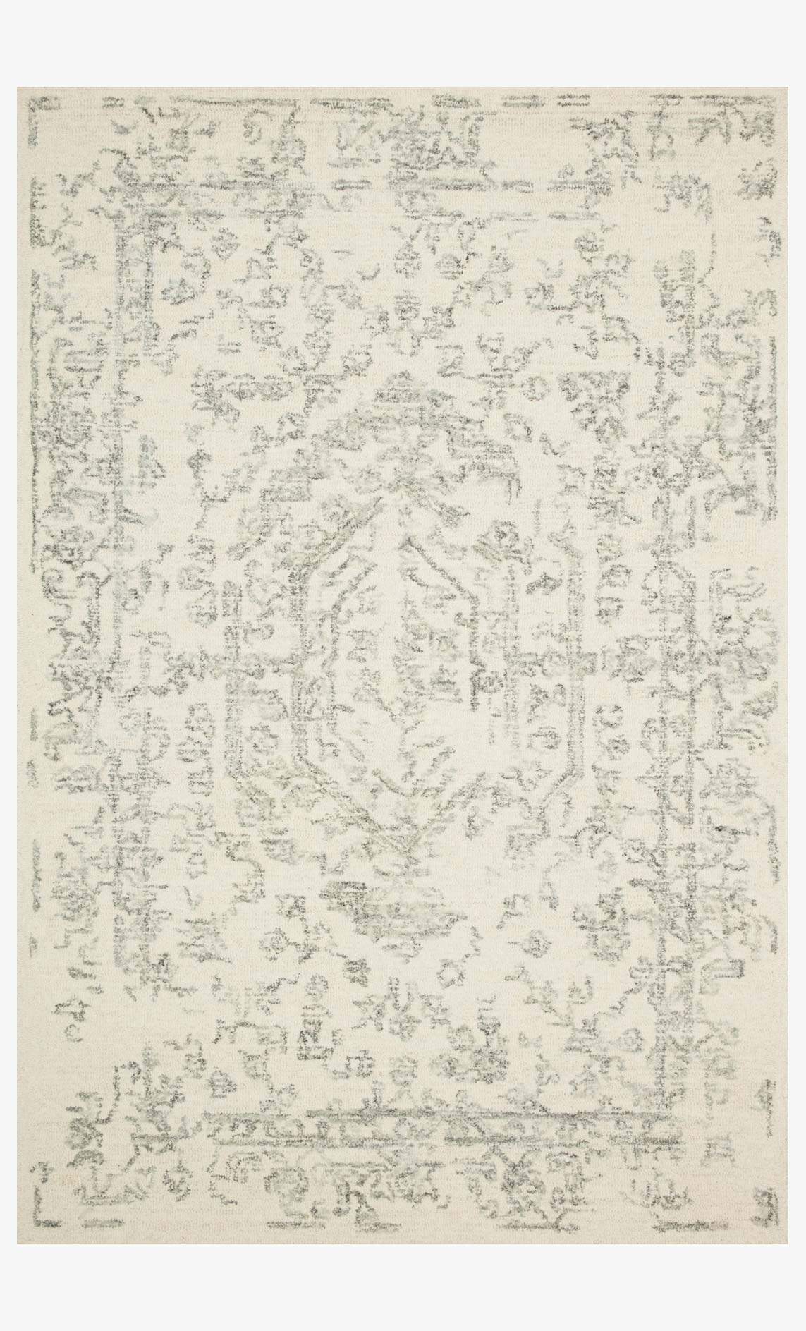 Magnolia Home by Joanna Gaines x Loloi Annie White / Grey Rug White Cliff Studio Area Rugs