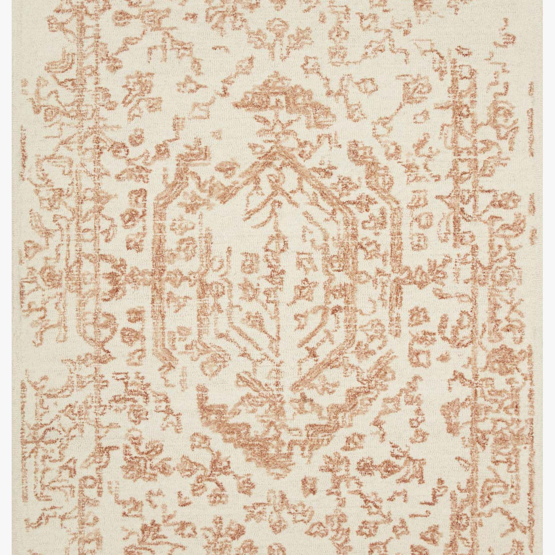 Magnolia Home by Joanna Gaines x Loloi Annie White / Rust Rug White Cliff Studio Area Rugs