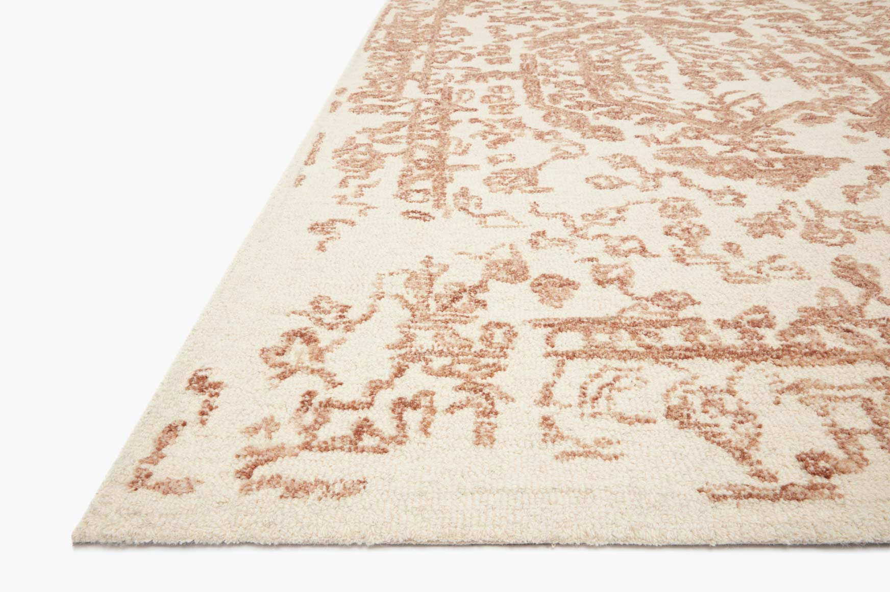 Magnolia Home by Joanna Gaines x Loloi Annie White / Rust Rug White Cliff Studio Area Rugs