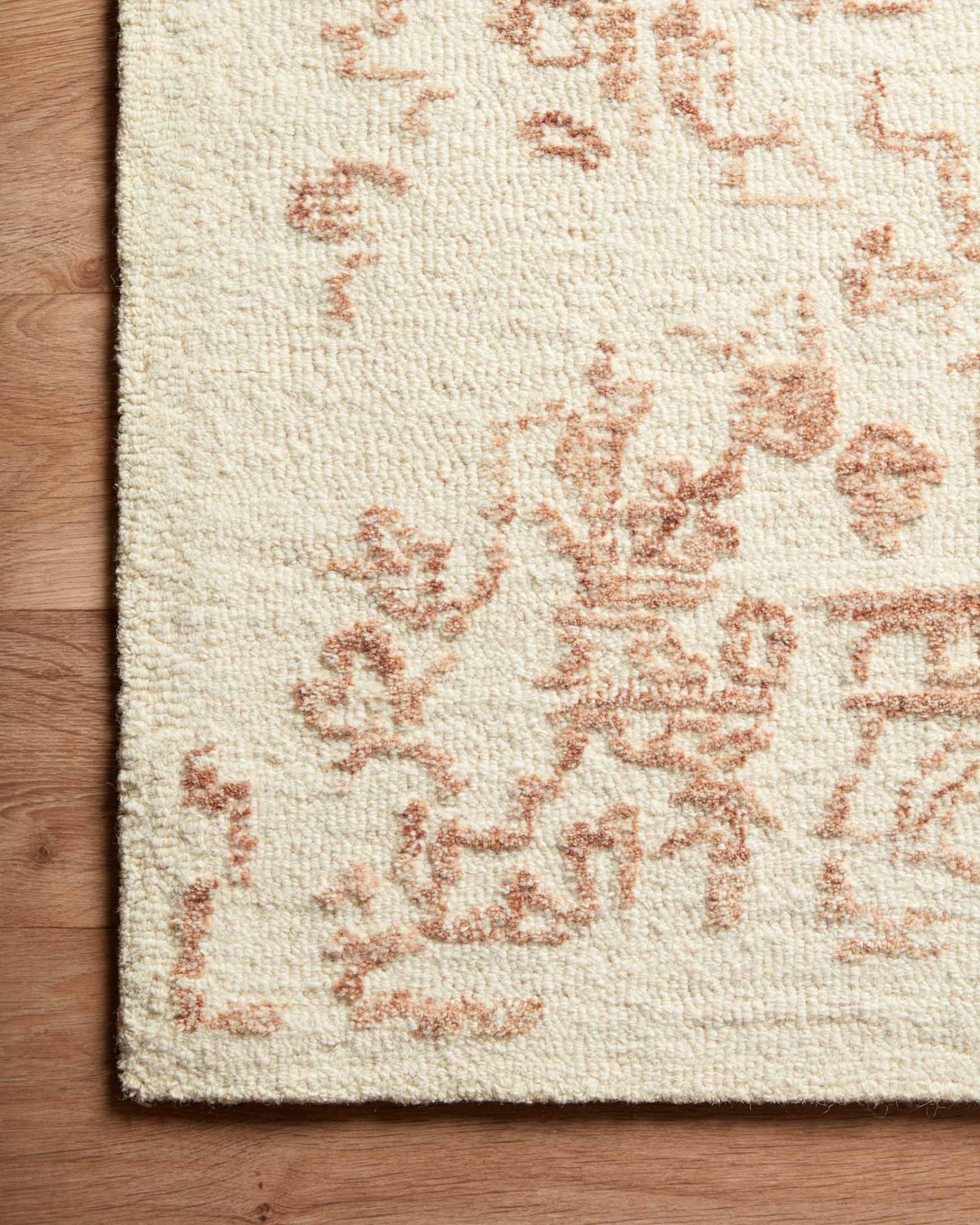 Magnolia Home by Joanna Gaines x Loloi Annie White / Rust Rug White Cliff Studio Area Rugs