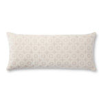 Magnolia Home by Joanna Gaines x Loloi Ava Ivory 13'' x 35'' Cover Only Pillow White Cliff Studio Throw Pillows