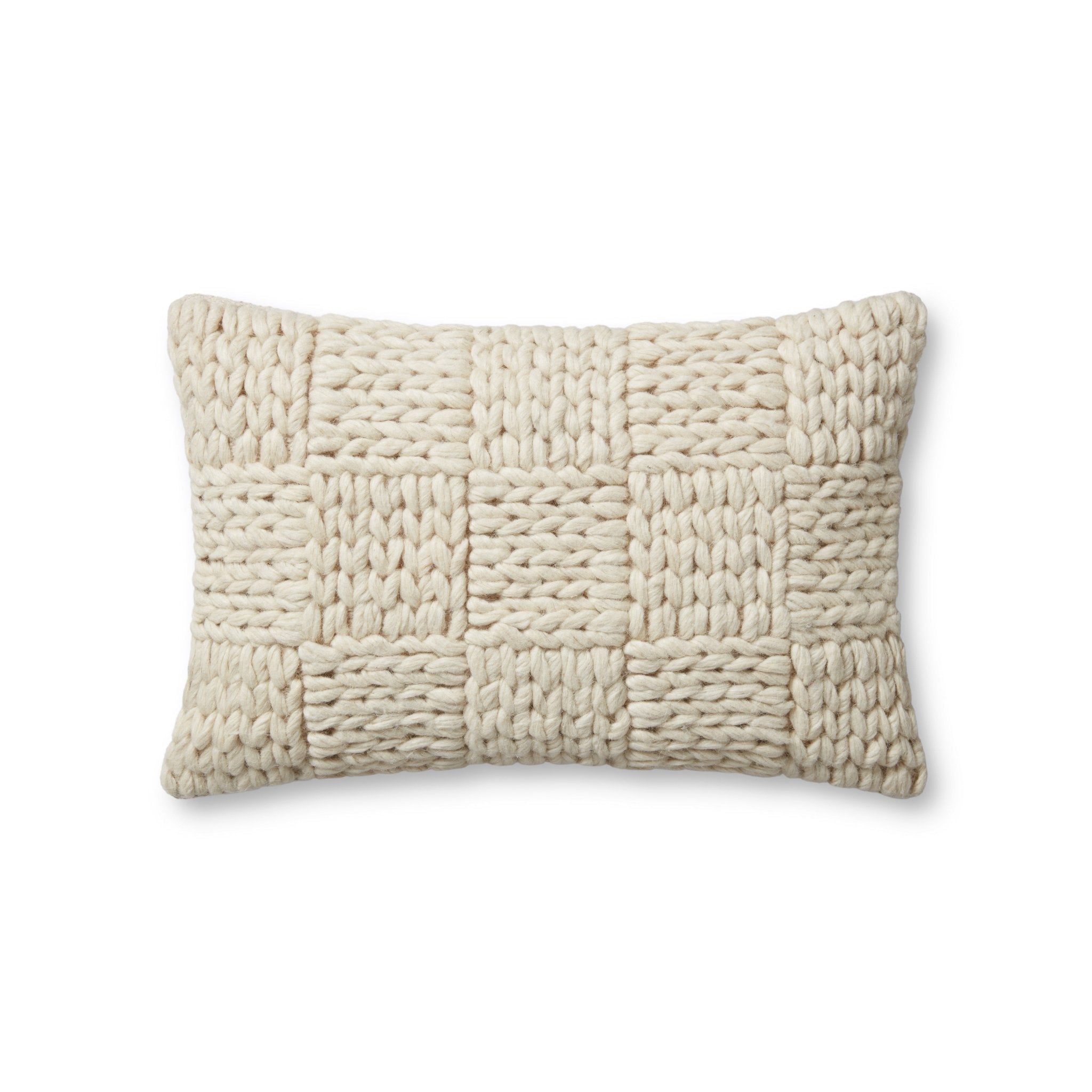 Magnolia Home by Joanna Gaines x Loloi Avery PMH0061 Natural 13'' x 21'' Cover Only Pillow