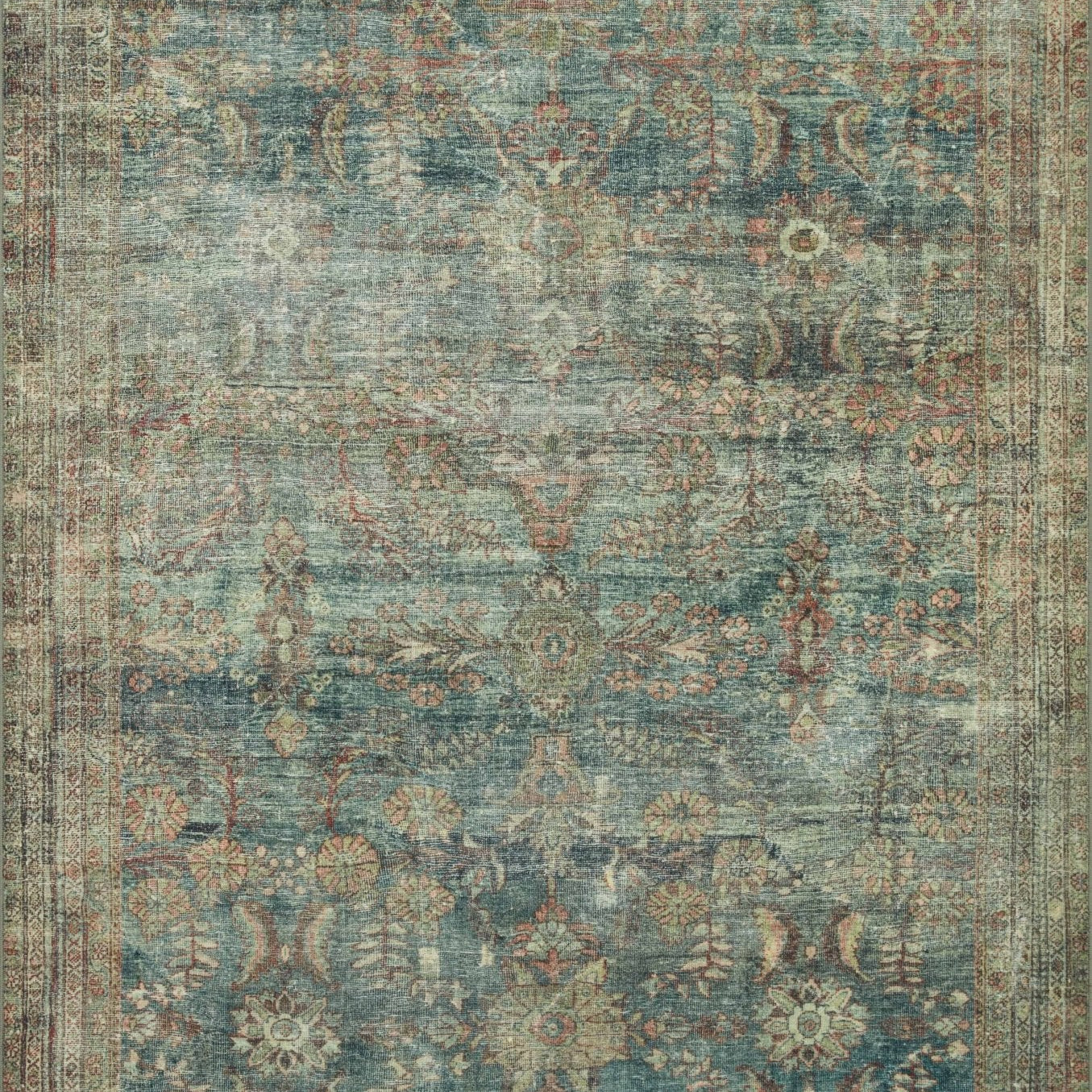 Magnolia Home by Joanna Gaines x Loloi Banks Ocean / Spice Rug White Cliff Studio Rugs