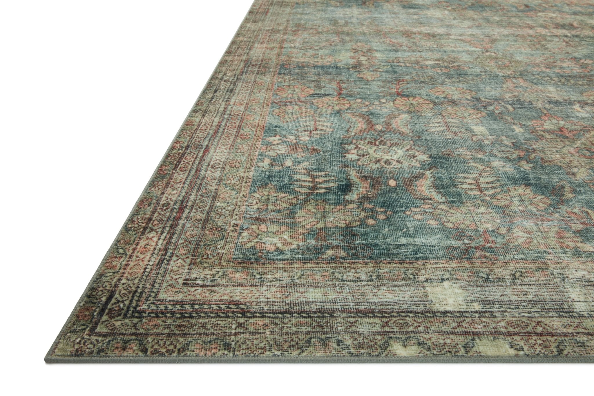 Magnolia Home by Joanna Gaines x Loloi Banks Ocean / Spice Rug White Cliff Studio Rugs