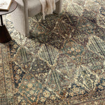 Magnolia Home by Joanna Gaines x Loloi Banks Spice / Blue Rug White Cliff Studio Rugs