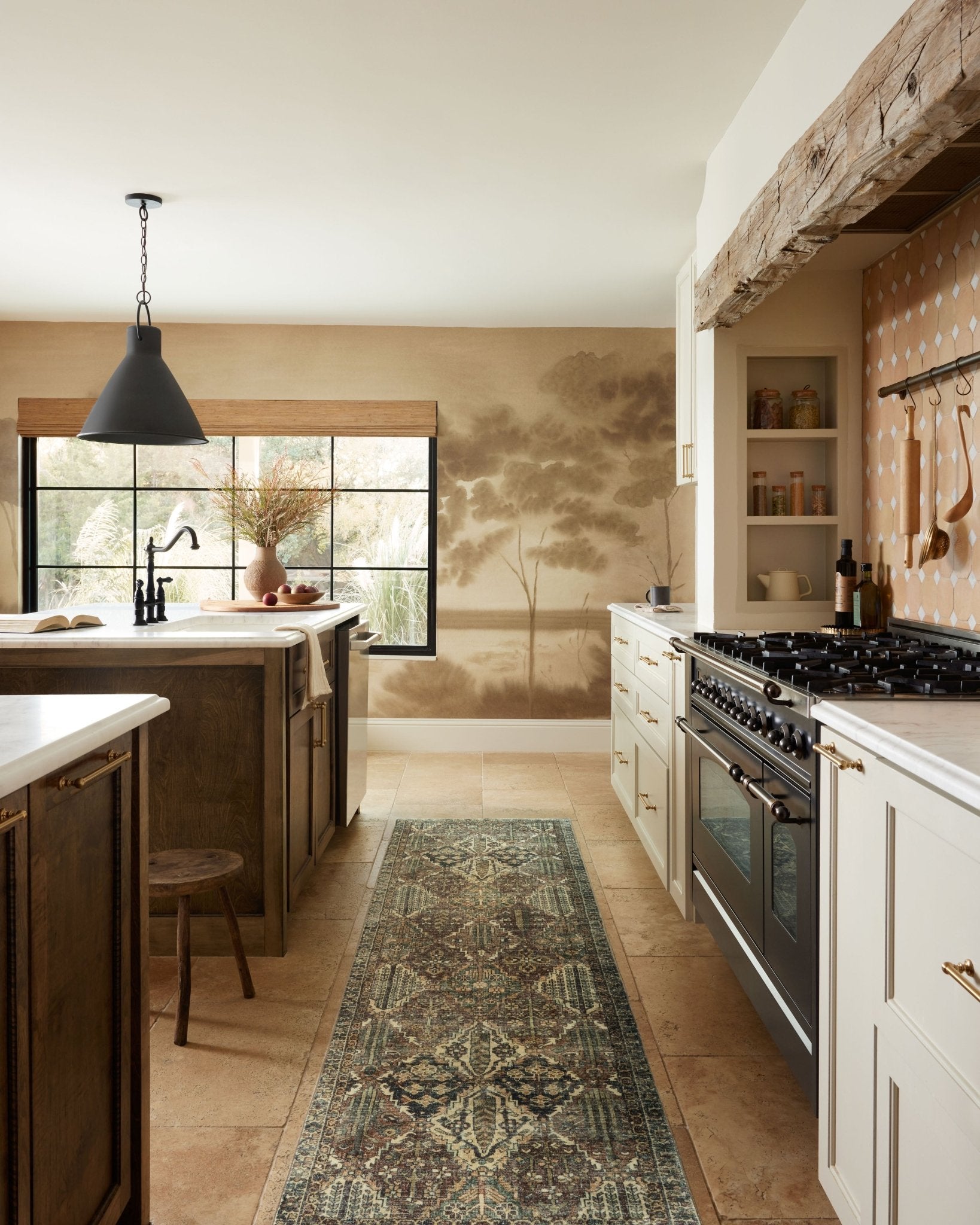 Magnolia Home by Joanna Gaines x Loloi Banks Spice / Blue Rug White Cliff Studio Rugs