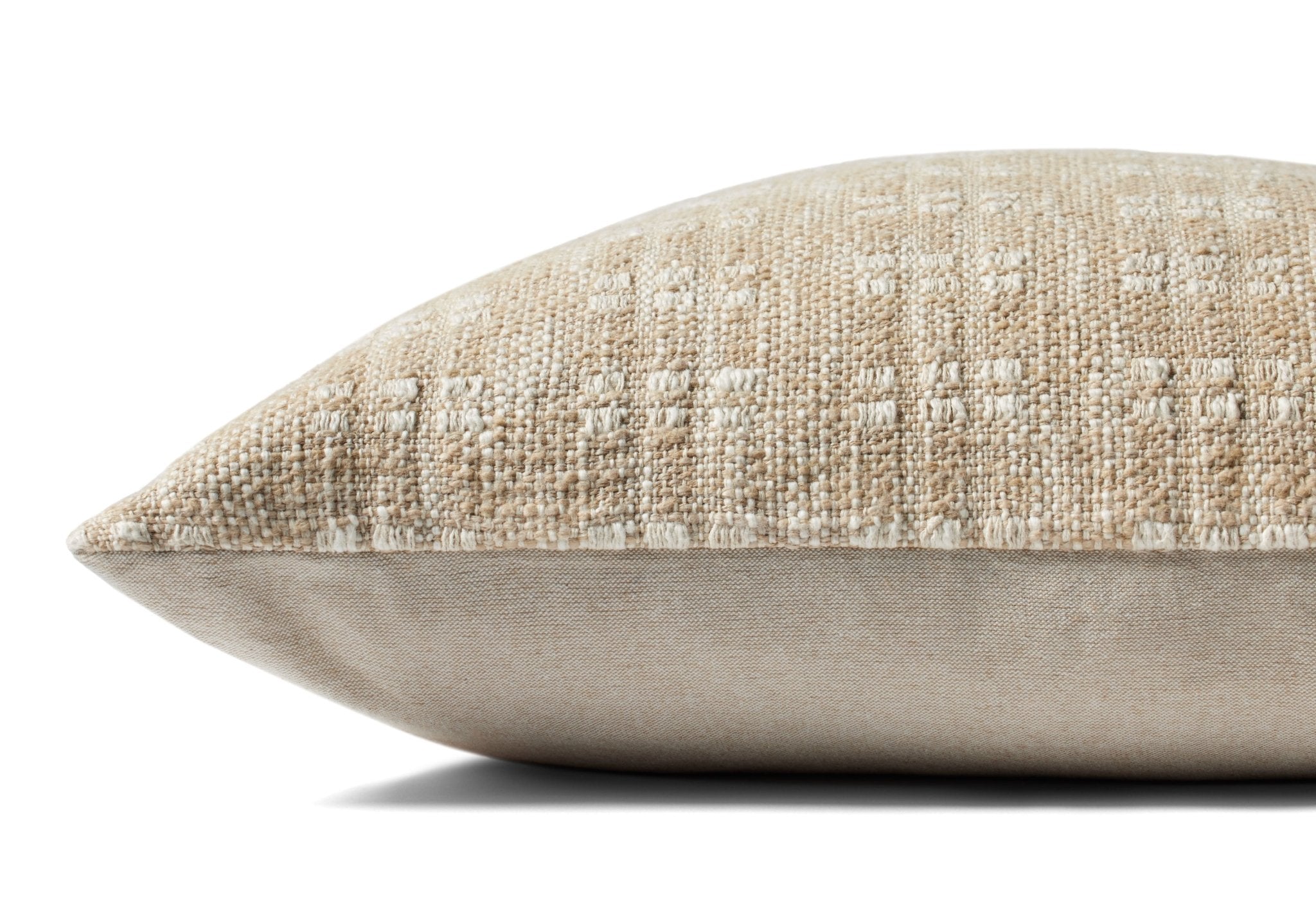 Magnolia Home by Joanna Gaines x Loloi Bryn PMH0062 Beige 22'' x 22'' Cover Only Pillow