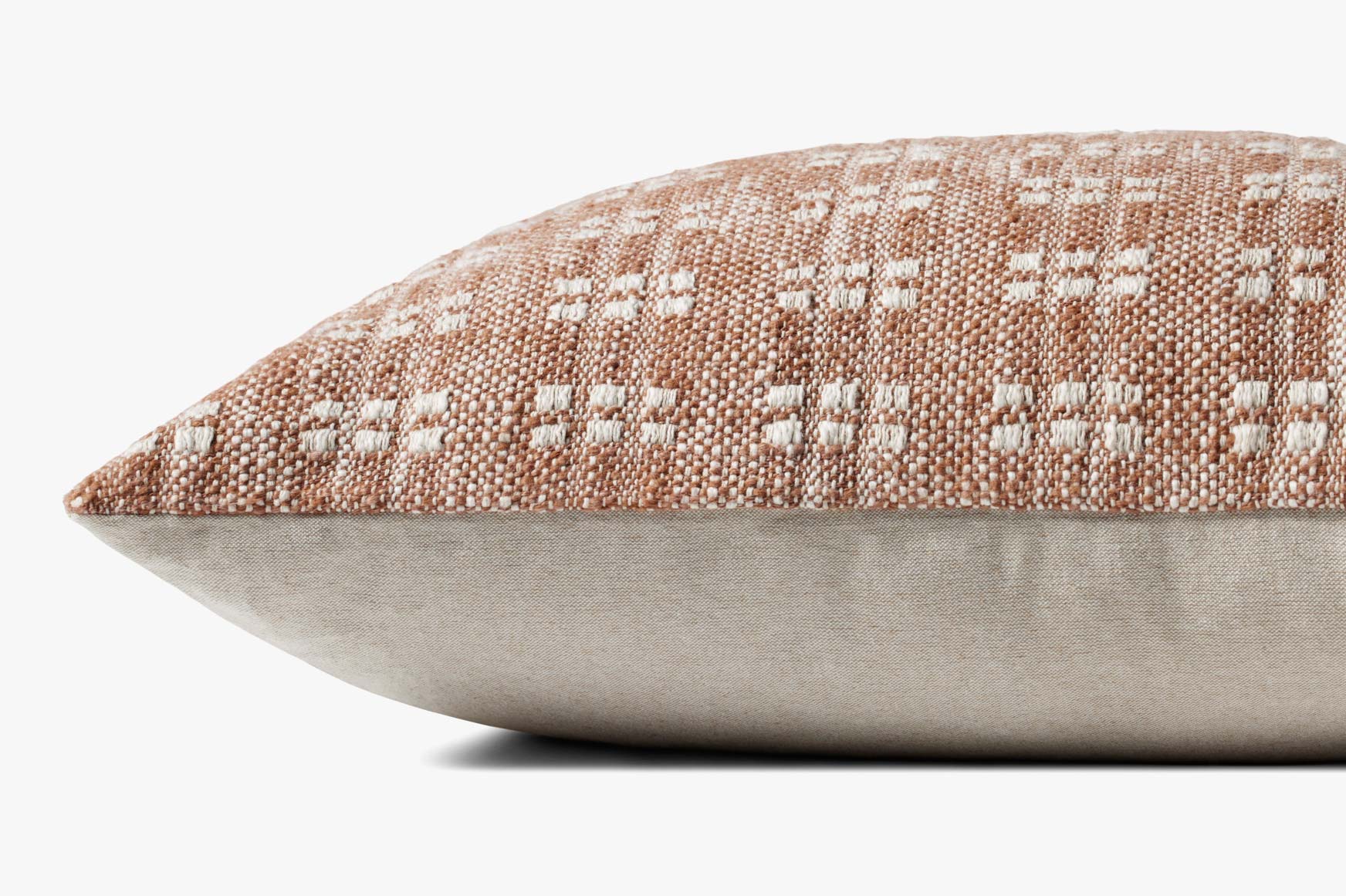Magnolia Home by Joanna Gaines x Loloi Bryn Rust Pillow White Cliff Studio Throw Pillows