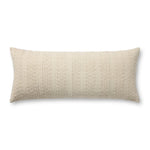 Magnolia Home by Joanna Gaines x Loloi Cameron Ivory 13'' x 35'' Pillow Cover Only White Cliff Studio Throw Pillows
