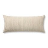 Magnolia Home by Joanna Gaines x Loloi Cameron Ivory 13'' x 35'' Pillow Cover Only White Cliff Studio Throw Pillows