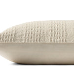 Magnolia Home by Joanna Gaines x Loloi Cameron Ivory 13'' x 35'' Pillow Cover Only White Cliff Studio Throw Pillows