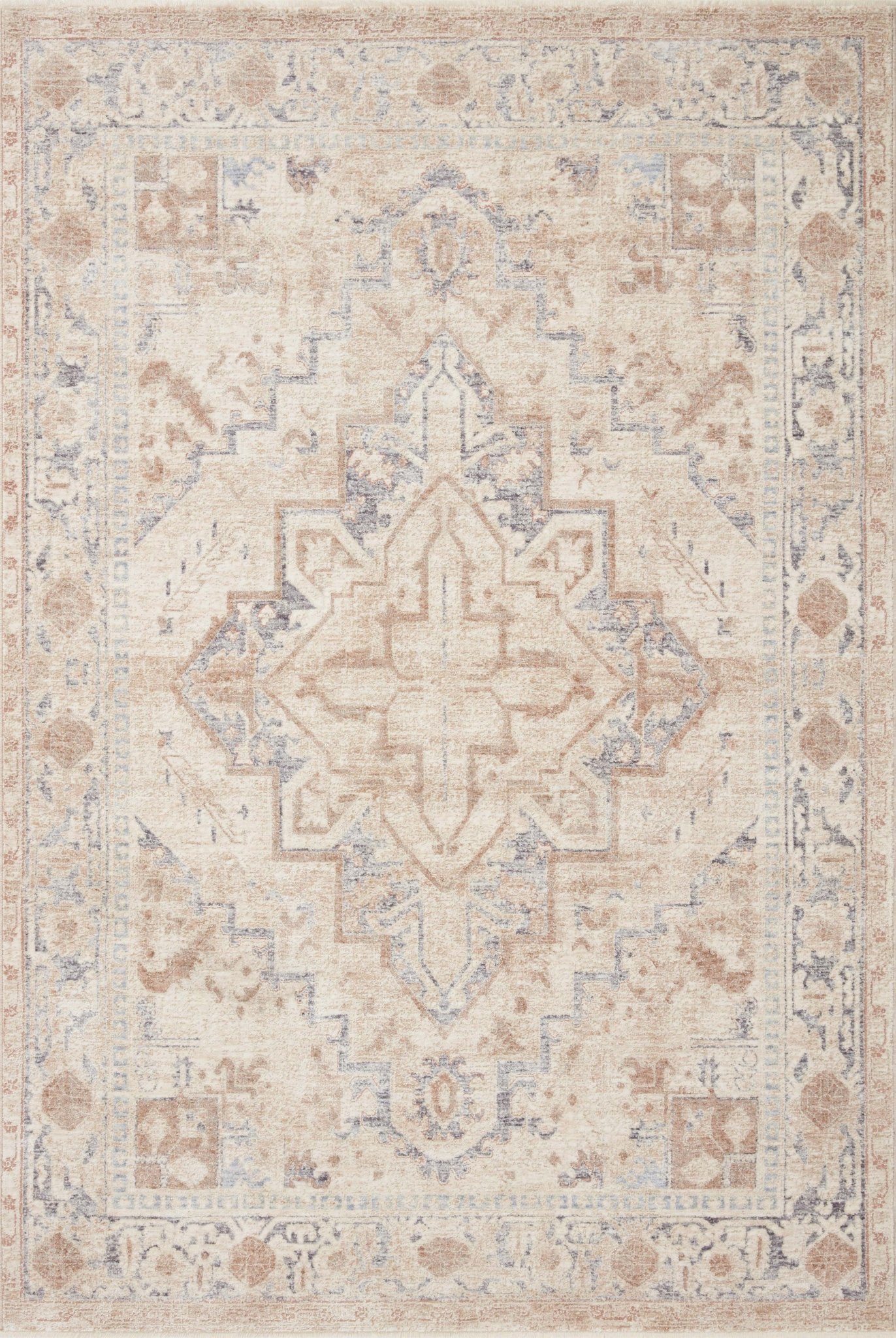 Magnolia Home By Joanna Gaines x Loloi Carlisle Beige / Slate Rug White Cliff Studio Rugs
